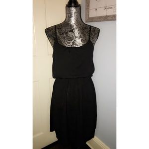 Black spaghetti strap dress